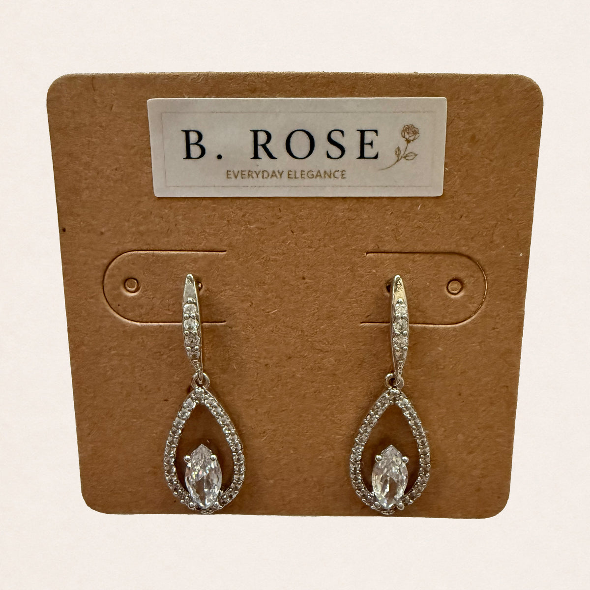 Elara Drop Earrings - Silver