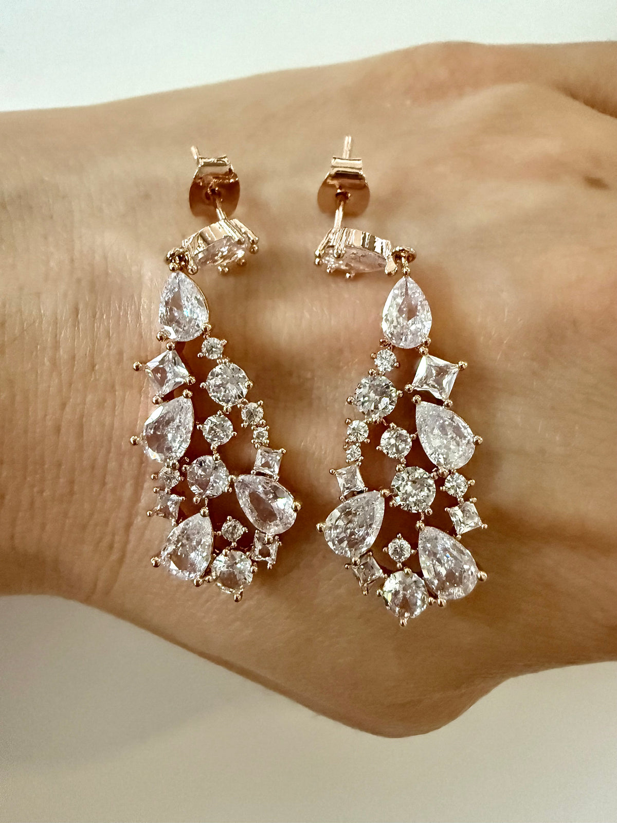 Aurora Drop Earrings - ROSE GOLD