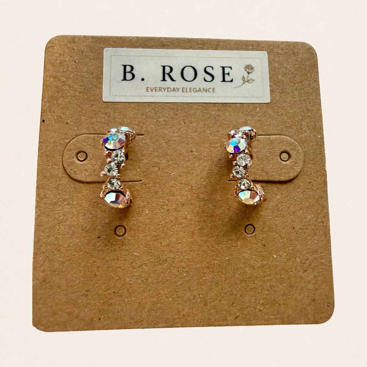 Aurora Hoop Earrings - Rose Gold