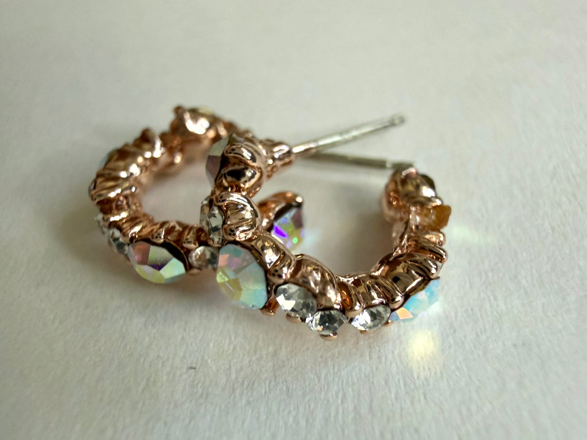 Aurora Hoop Earrings - Rose Gold