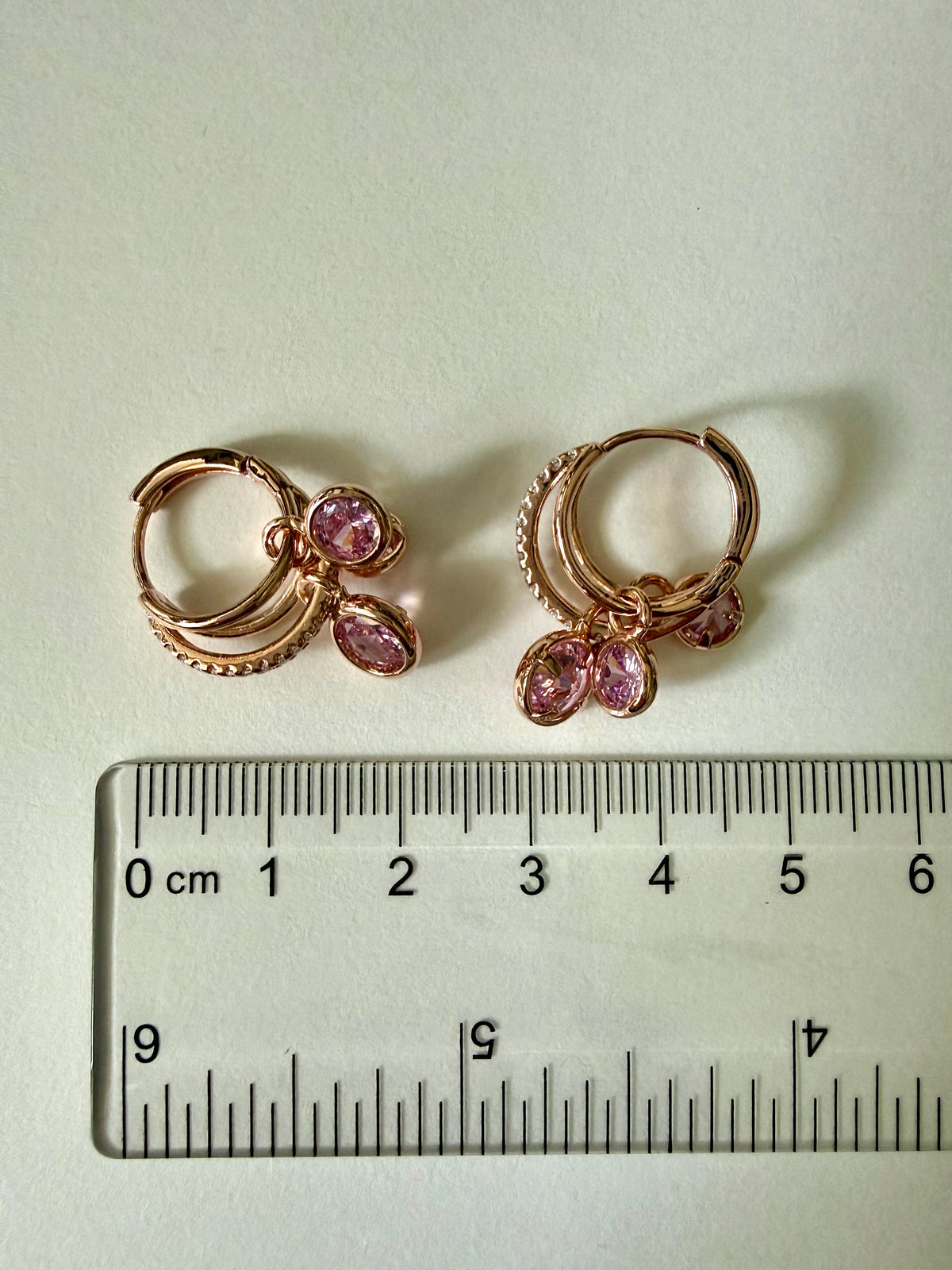 Pink Twinkle Hoop Earrings