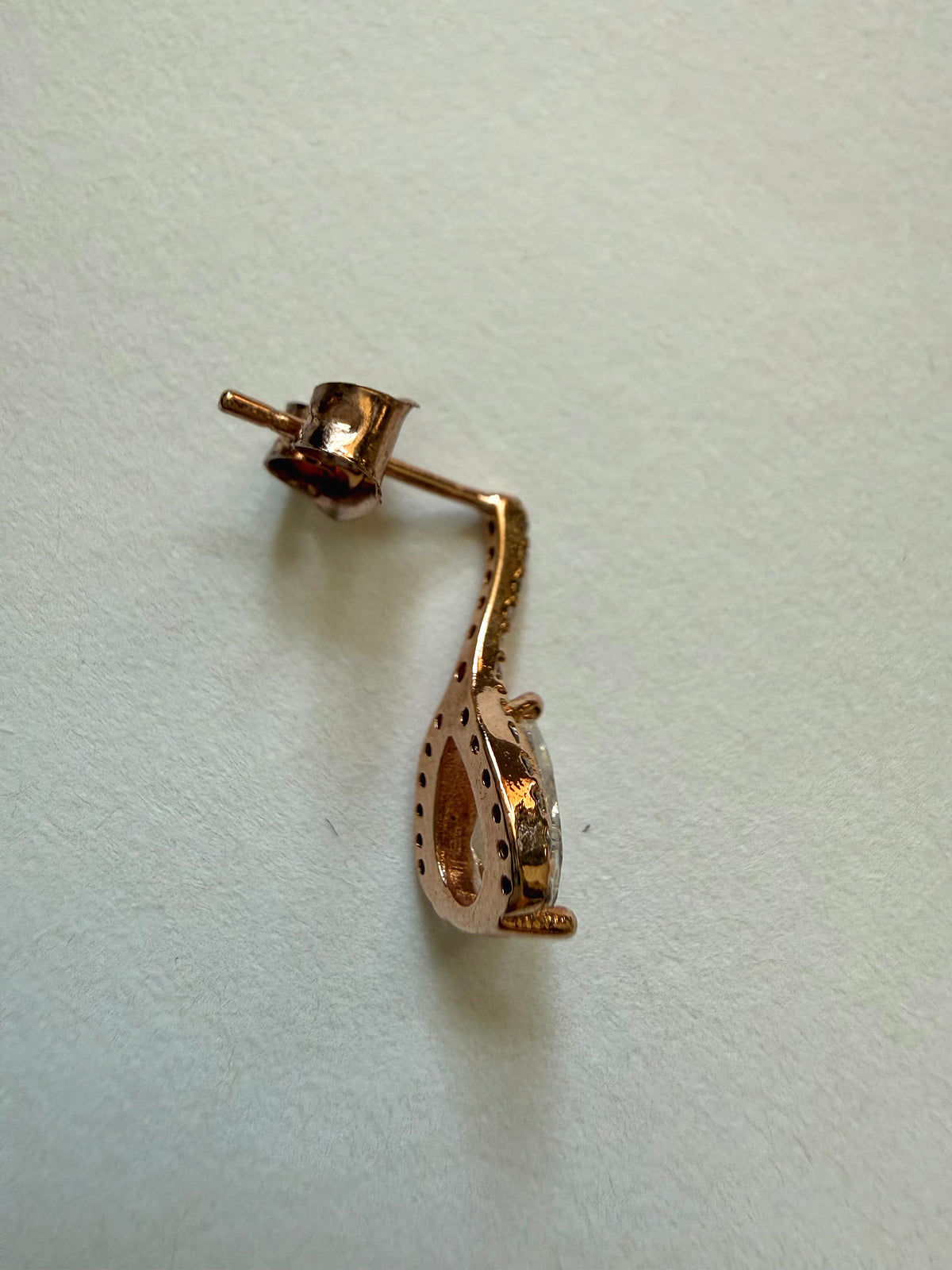 Elara Teardrop Earrings - Rose Gold