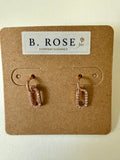 Nova Link Earrings – Rose Gold