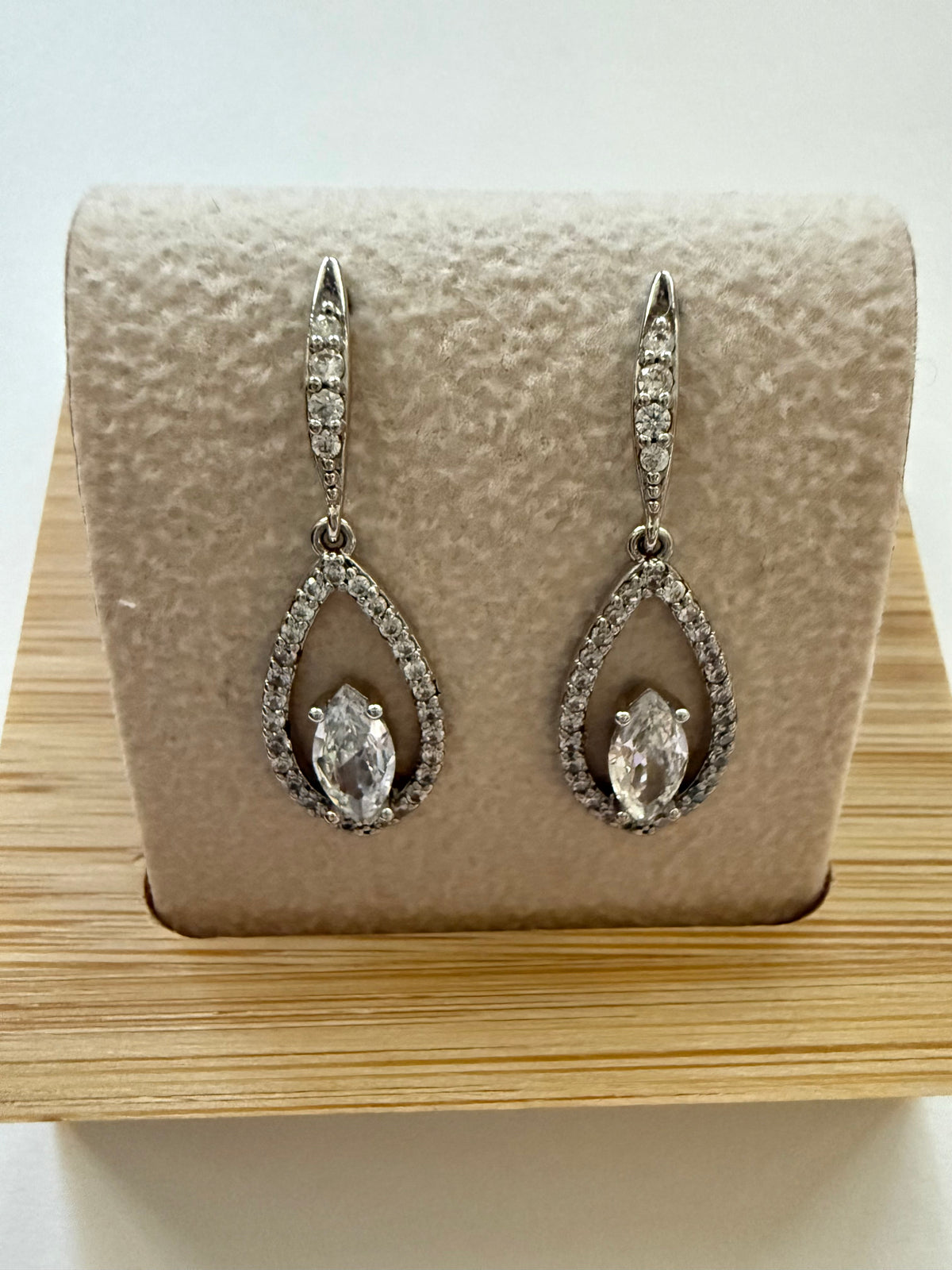 Elara Drop Earrings - Silver