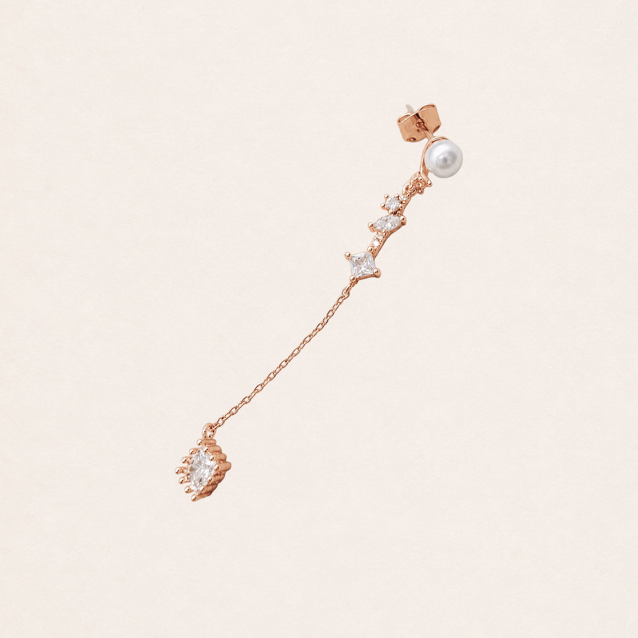 Snow Pearl Drop Earrings