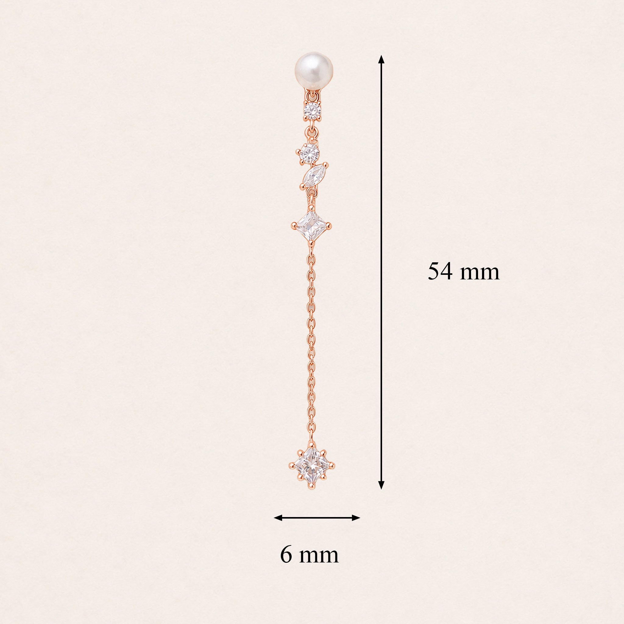 Snow Pearl Drop Earrings