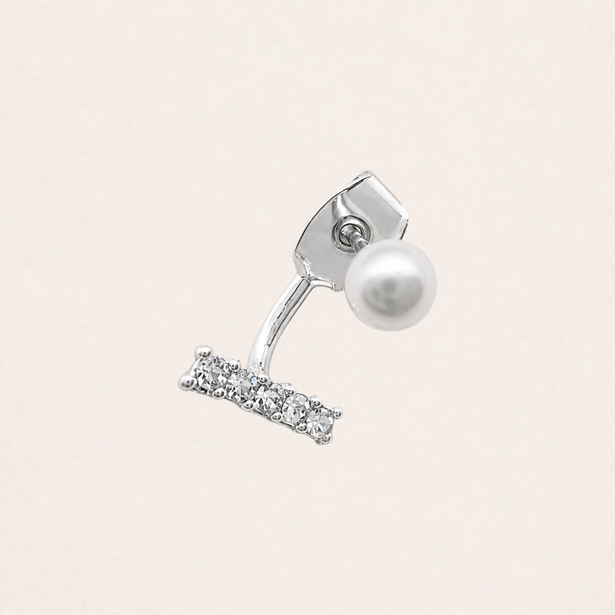 Aria Pearl Bar Earrings