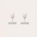 Aria Pearl Bar Earrings