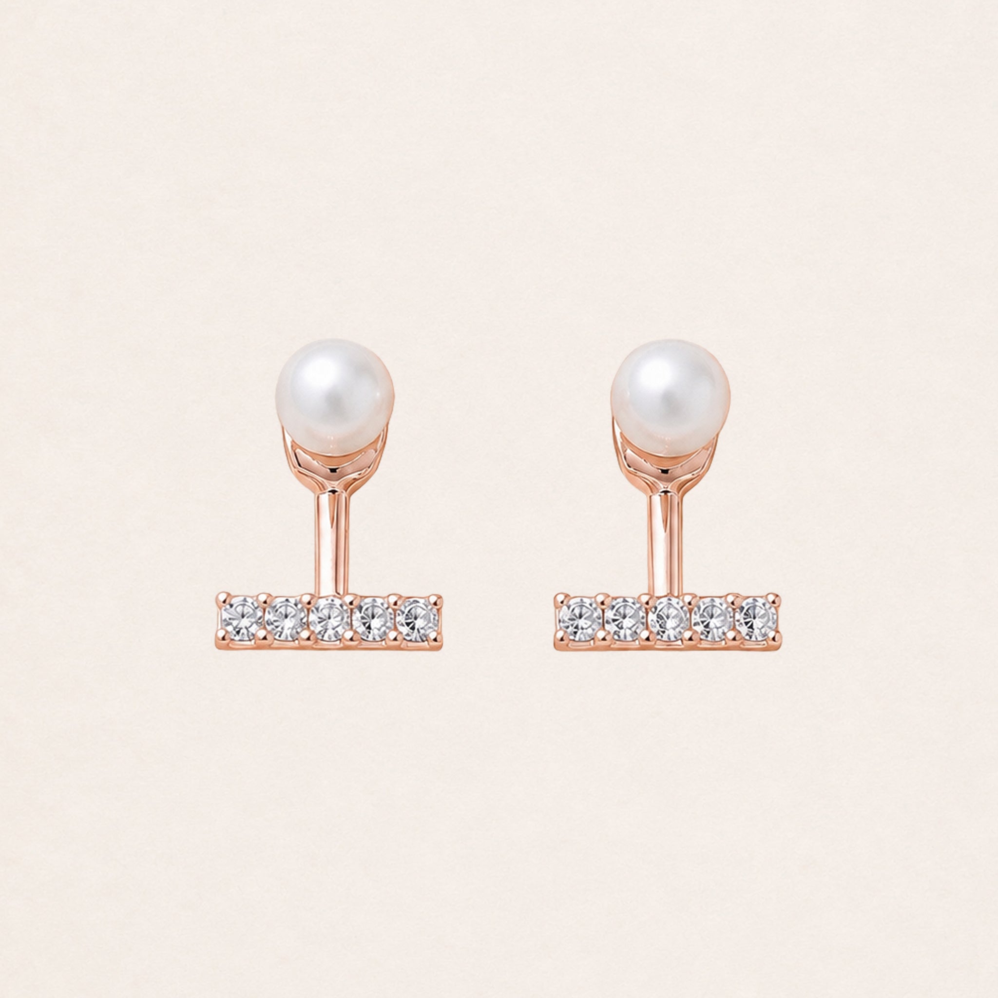 Aria Pearl Bar Earrings
