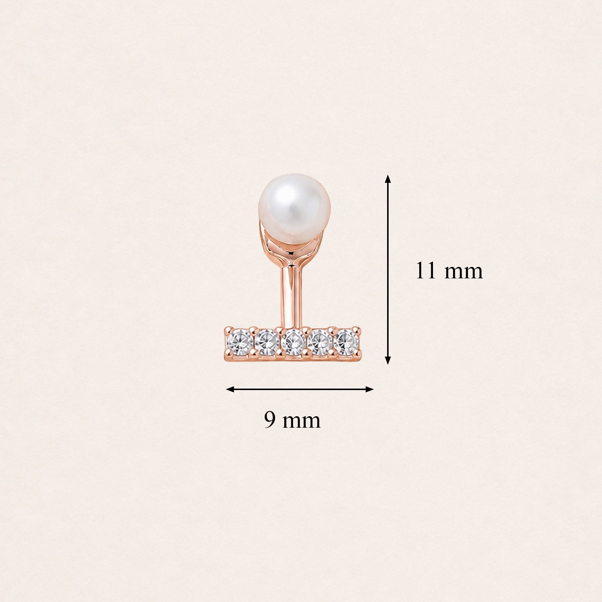 Aria Pearl Bar Earrings