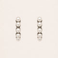 Noir Pearl Hoops