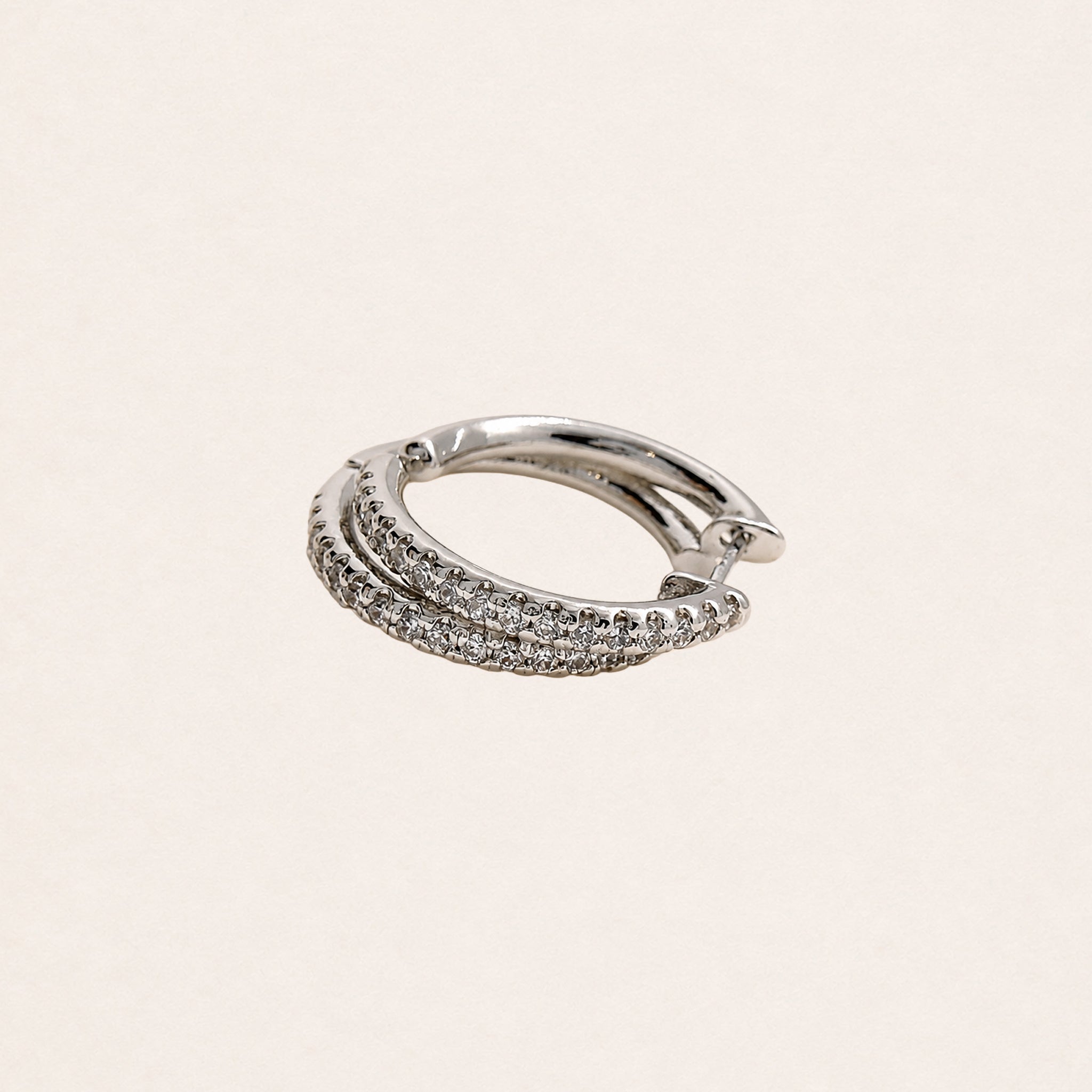 Avery Double Hoops