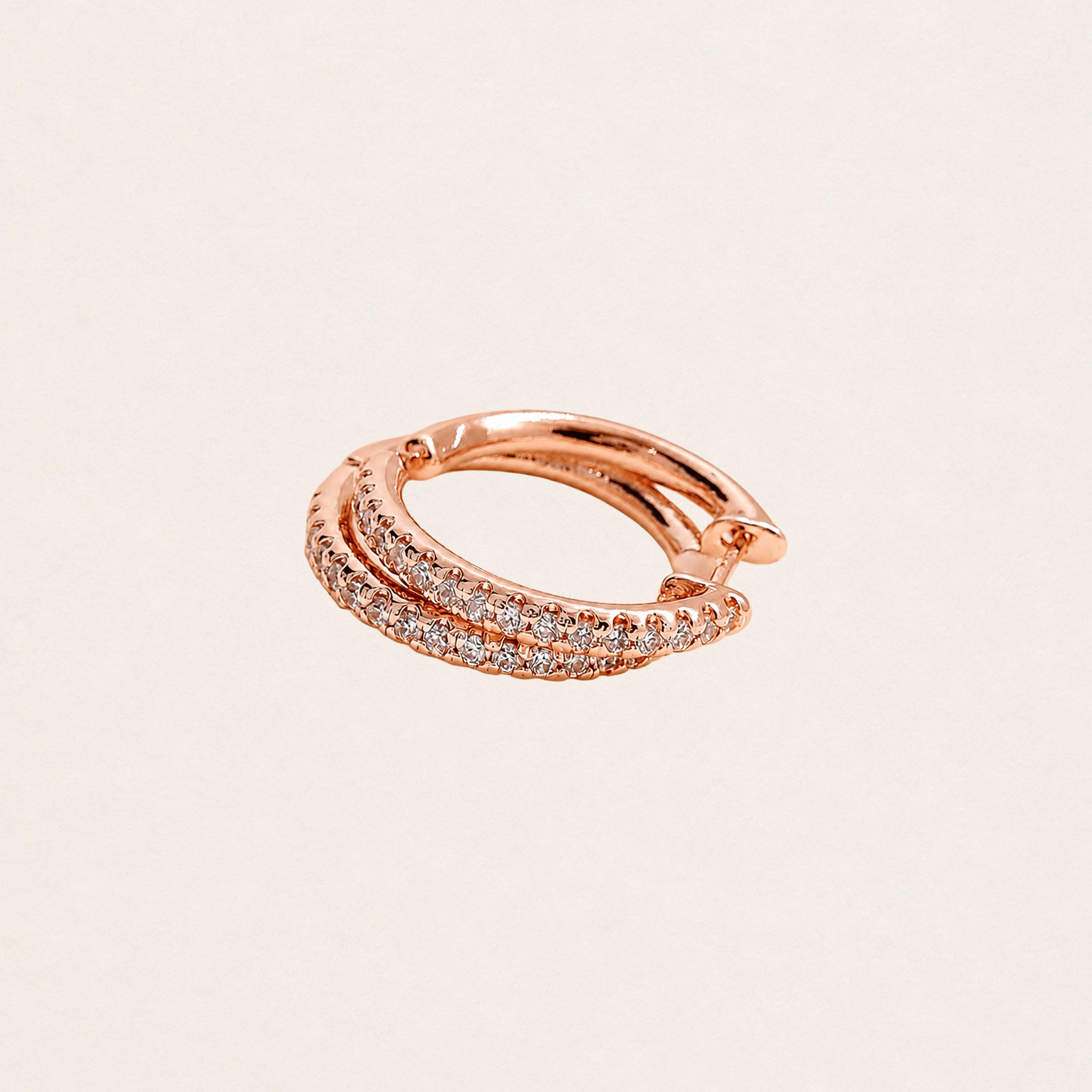Avery Double Hoops