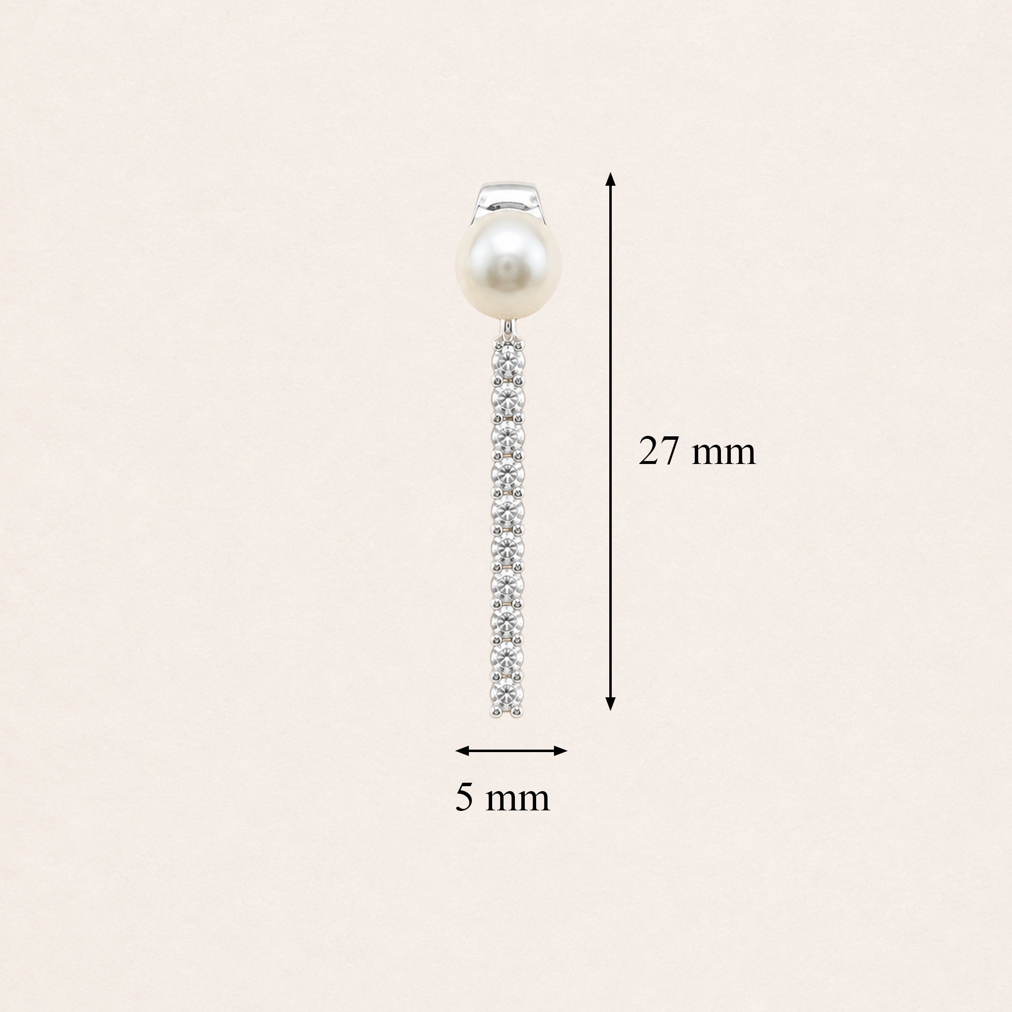 Luna Pearl Tassel Earrings