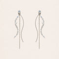 Ribbon Flow Drop Earrings