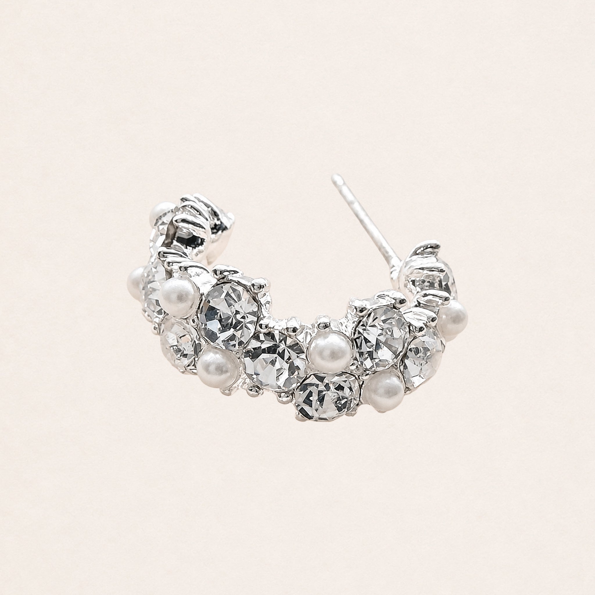 Pearl Blossom Hoops