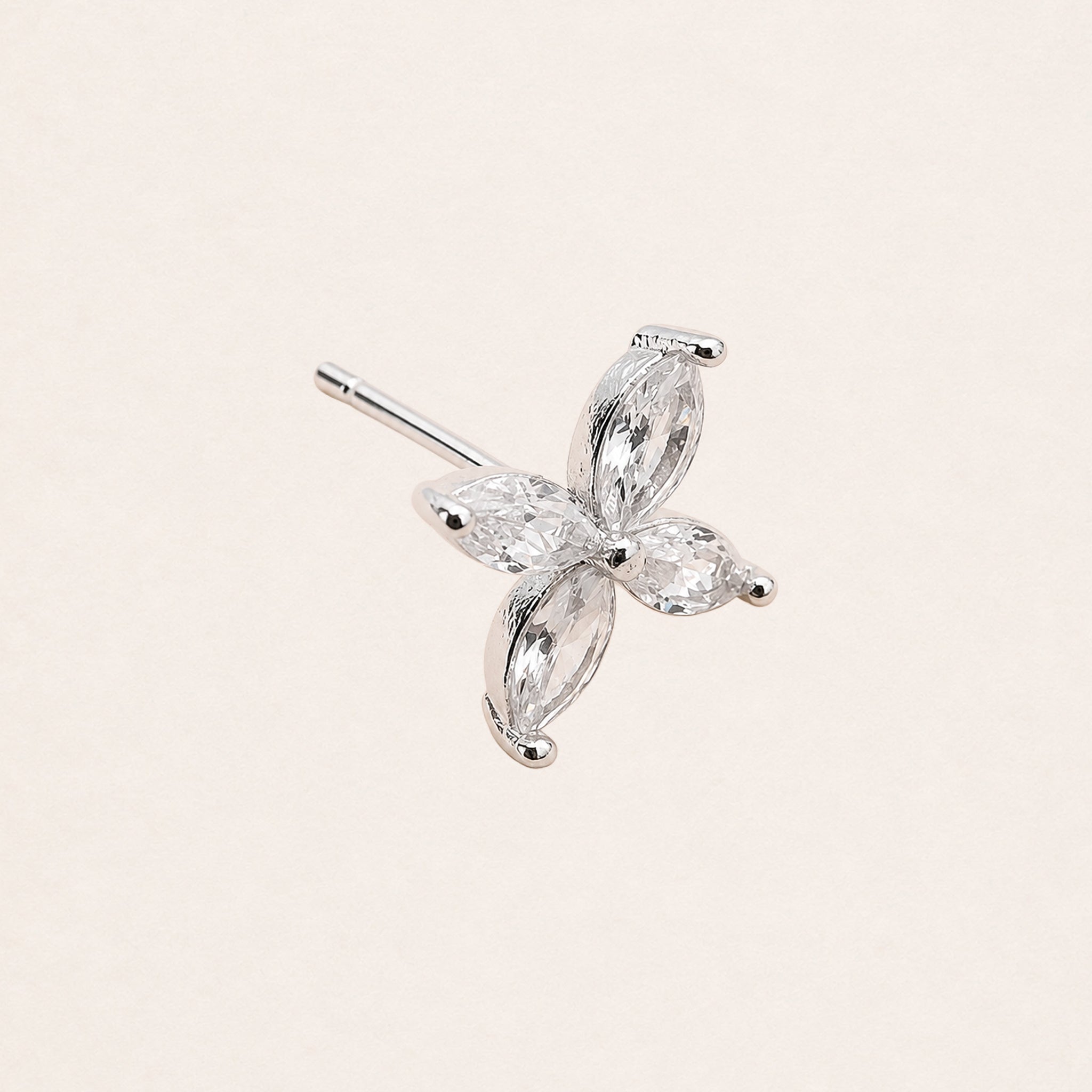 Crystal Bloom Stud Earrings