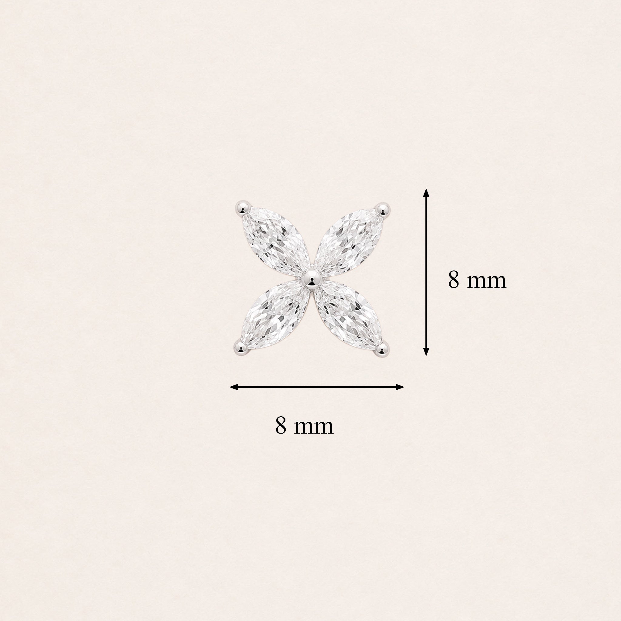 Crystal Bloom Stud Earrings