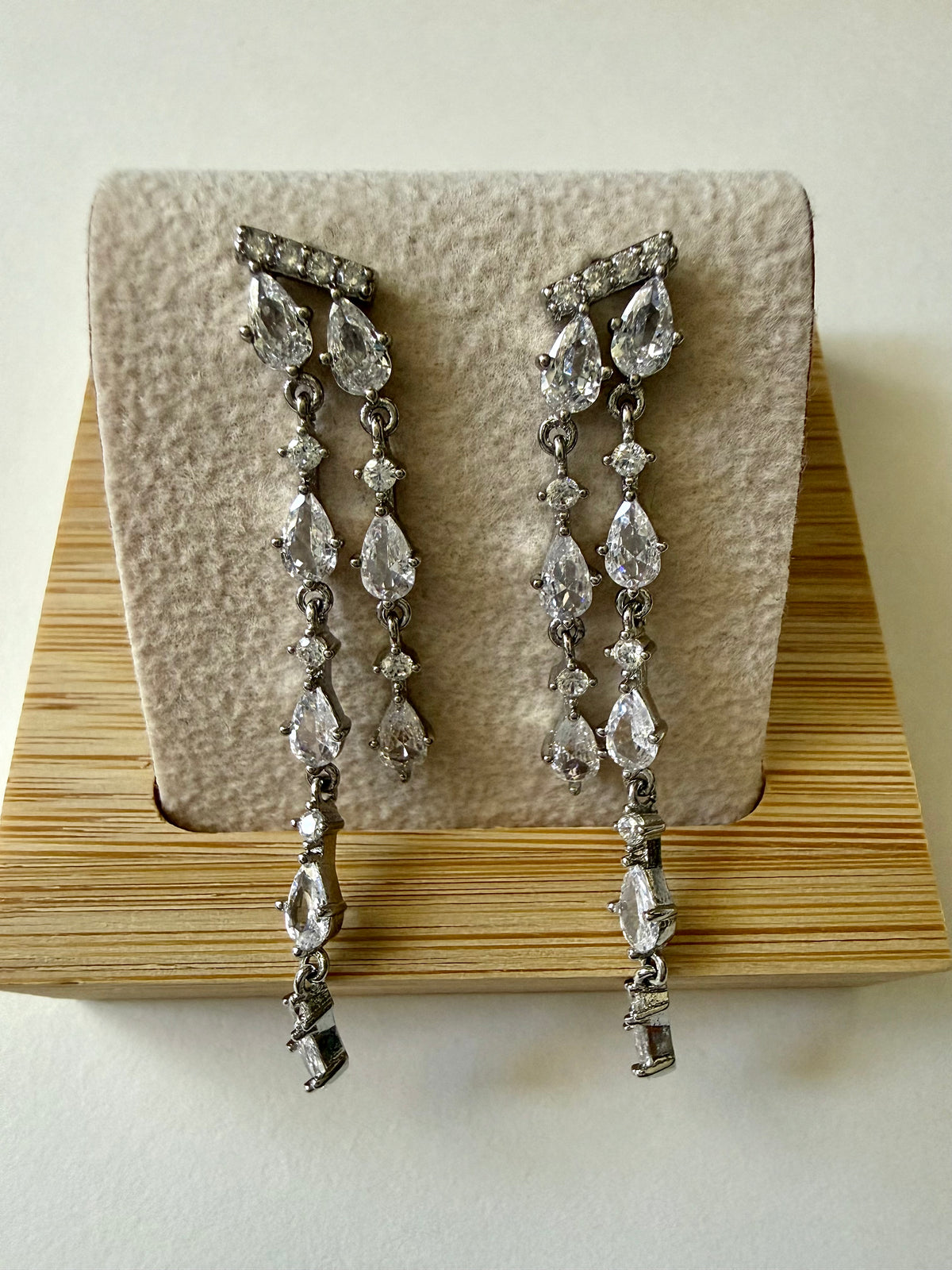 Celeste Cascade Earrings – Silver